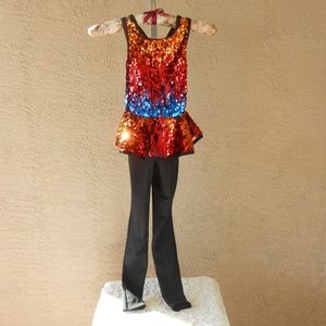 WEISSMAN Sequin Dance Competition Unitard NWOT